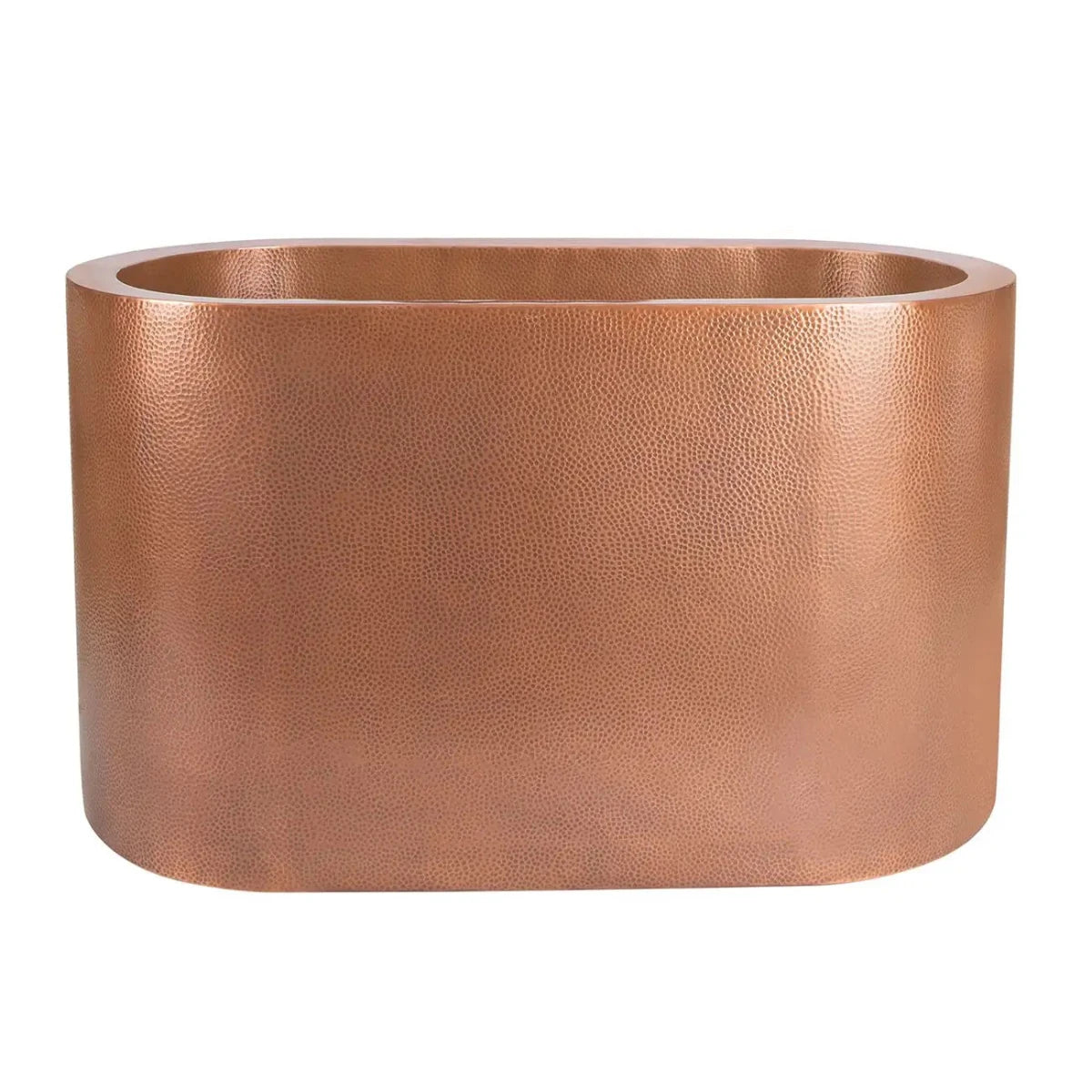 Coppersmith Creations Japanese Soaking Tub Double Wall Hammered Antique Copper Bathtub with Seats - baths - Ice Cold Spice | Copper