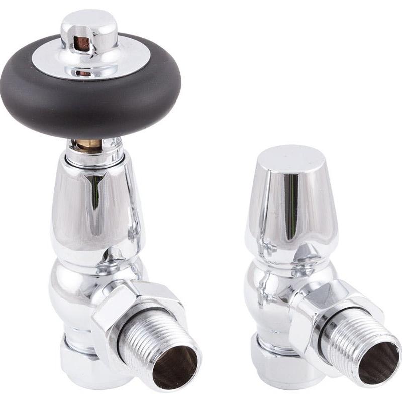 Carron Kingsgrove 15mm Inlet Thermostatic Radiator Valve - valves - Ice Cold Spice | Chrome 15mm