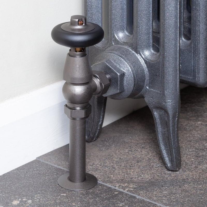 Carron Kingsgrove 15mm Inlet Thermostatic Radiator Valve - valves - Ice Cold Spice | Pewter 15mm