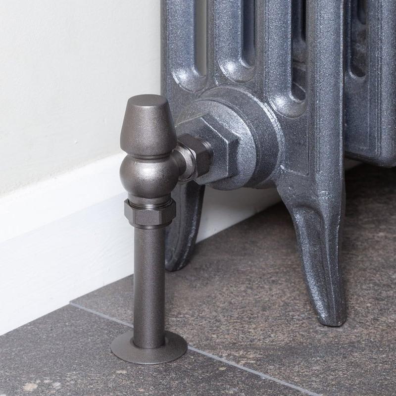 Carron Kingsgrove 15mm Inlet Thermostatic Radiator Valve - valves - Ice Cold Spice | Pewter 15mm