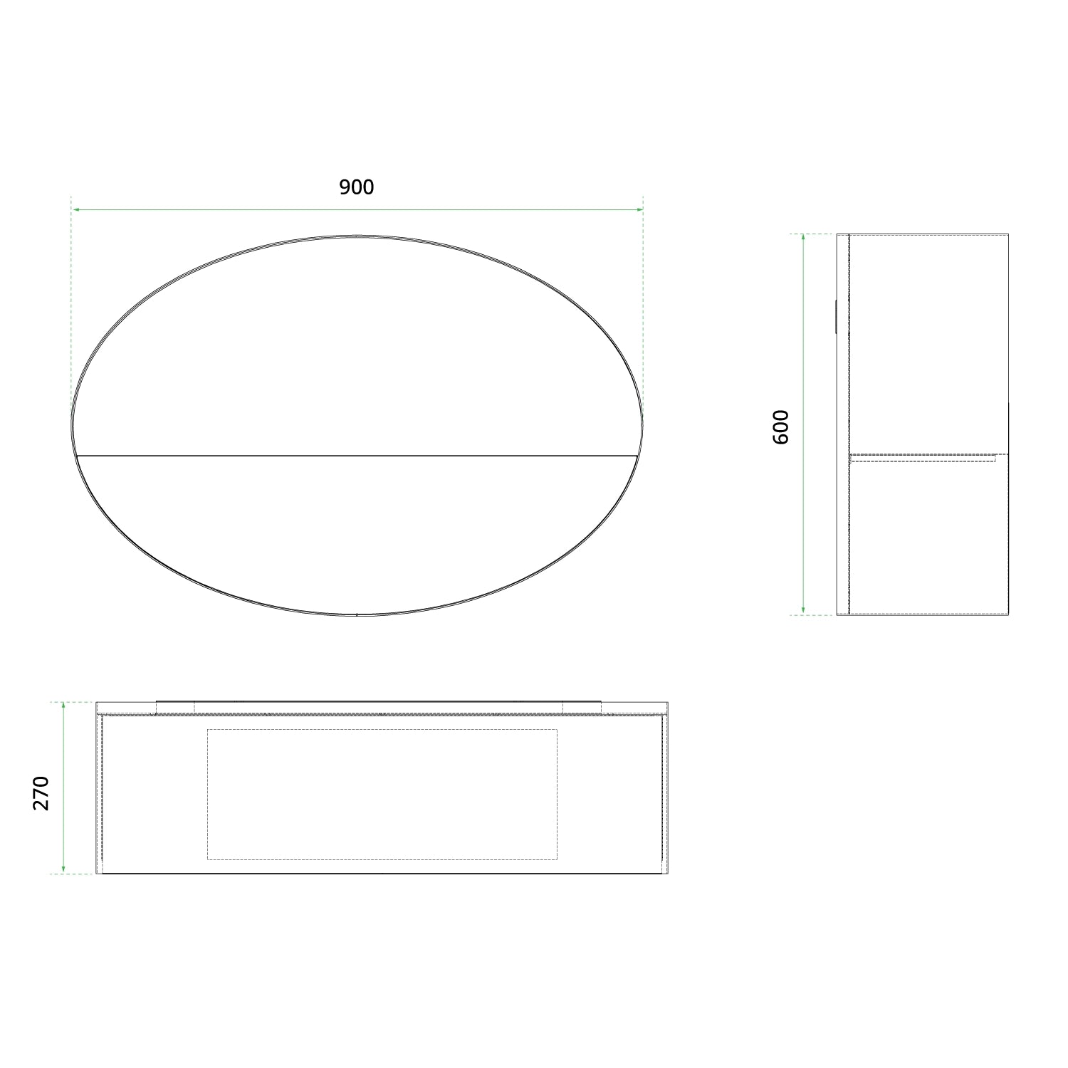 Scandiflames Electric Kjos Wall Mounted Water Vapour Fireplace