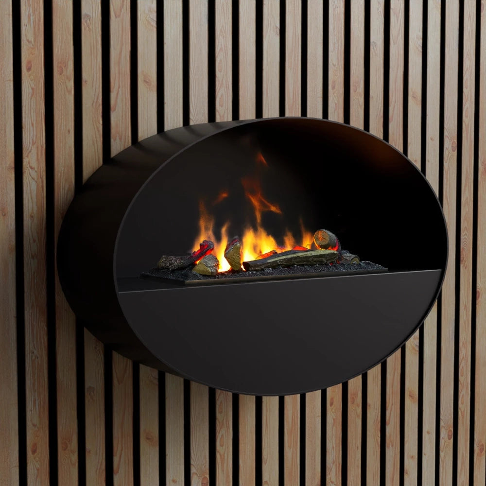 Scandiflames Electric Kjos Wall Mounted Water Vapour Fireplace