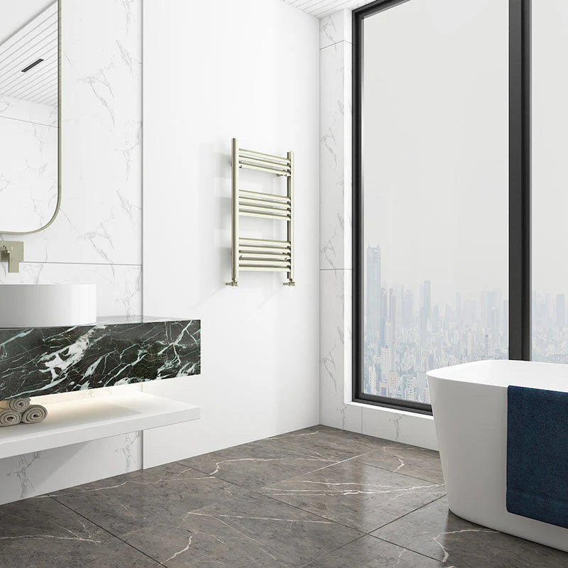Carisa Lara Tier Aluminium Designer Towel Radiator Inox Anodized