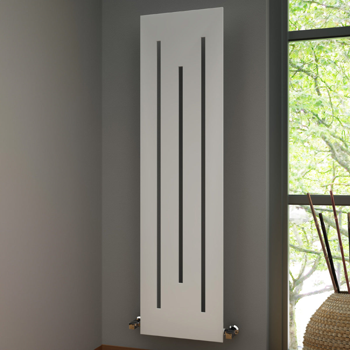 Reina Line Slender Panel Vertical Cut Out Radiator