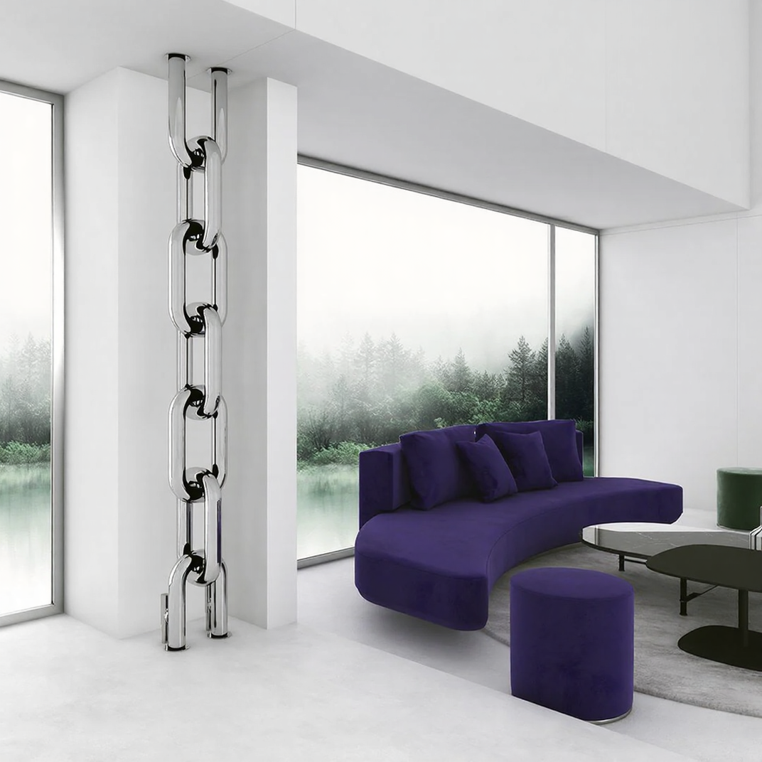 Carisa Link Floor Stainless Steel Bespoke Designer Radiator | CUSTOM MADE