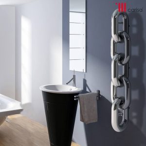 Carisa Oversize Link Chain Steel Designer Radiator | 2 colours, 3 sizes