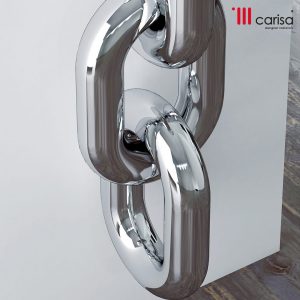 Carisa Oversize Link Chain Steel Designer Radiator | 2 colours, 3 sizes