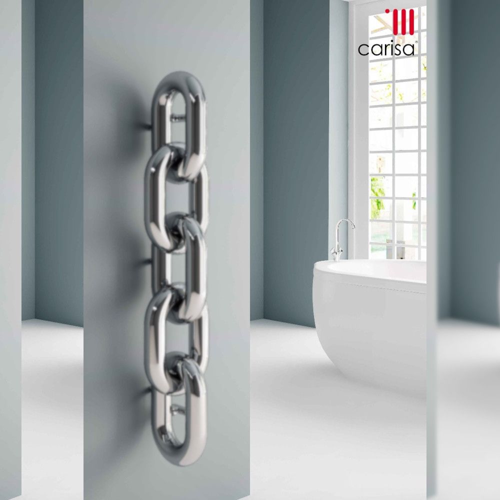 Carisa Oversize Link Chain Steel Designer Radiator | 2 colours, 3 sizes