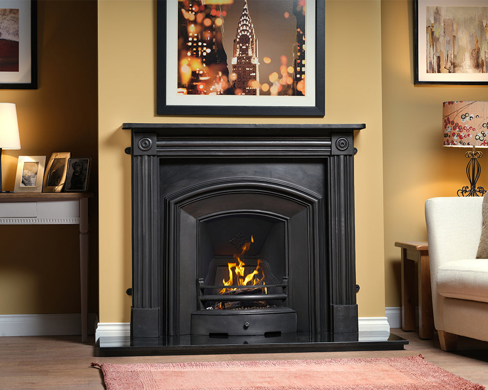 Carron London Plate Cast Iron Fireplace Insert