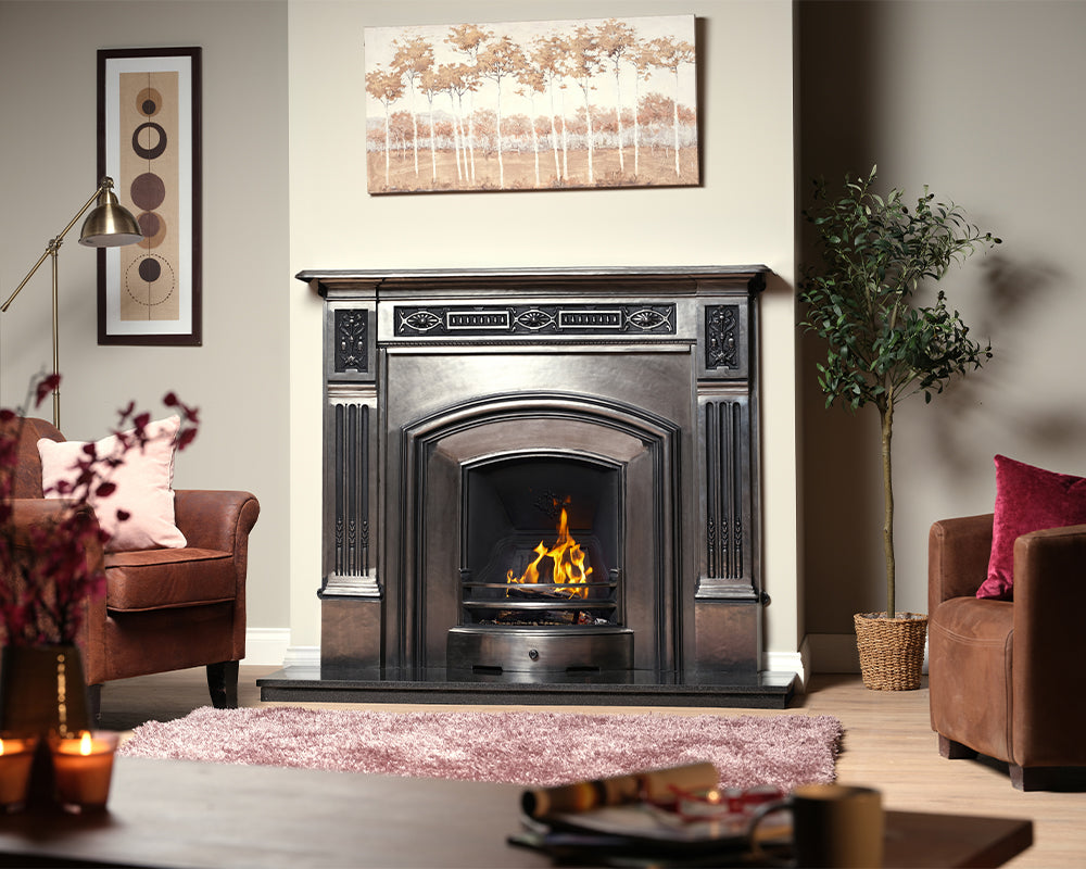 Carron London Plate Cast Iron Fireplace Insert