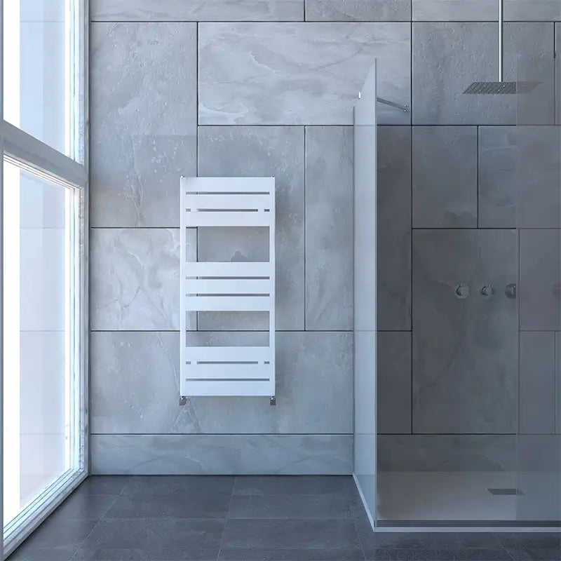 Carisa Mack Bathroom Vertical Designer Aluminium Towel Radiator | 2 colours, 4 sizes