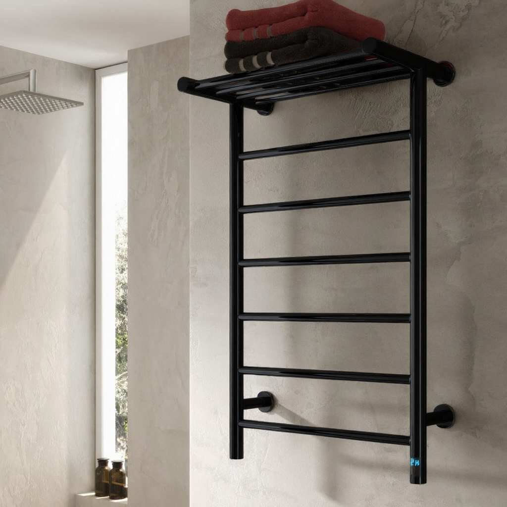 Reina Maira Designer Dry Electric Heated Towel Rail | 2 colours, 2 sizes
