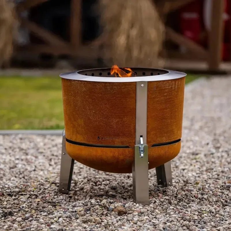 Masuria Living Alpha Corten Steel Smokeless Fire Pit in Corten Steel
