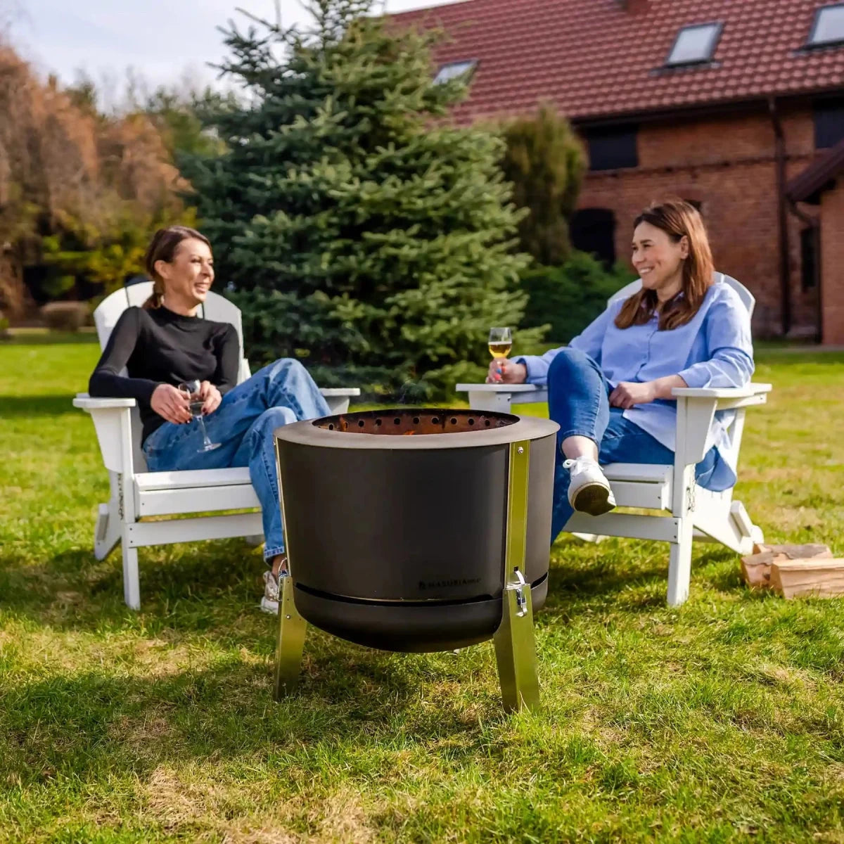 Masuria Living Alpha 600 Smokeless Fire Pit - Fire Pit - Ice Cold Spice | Black