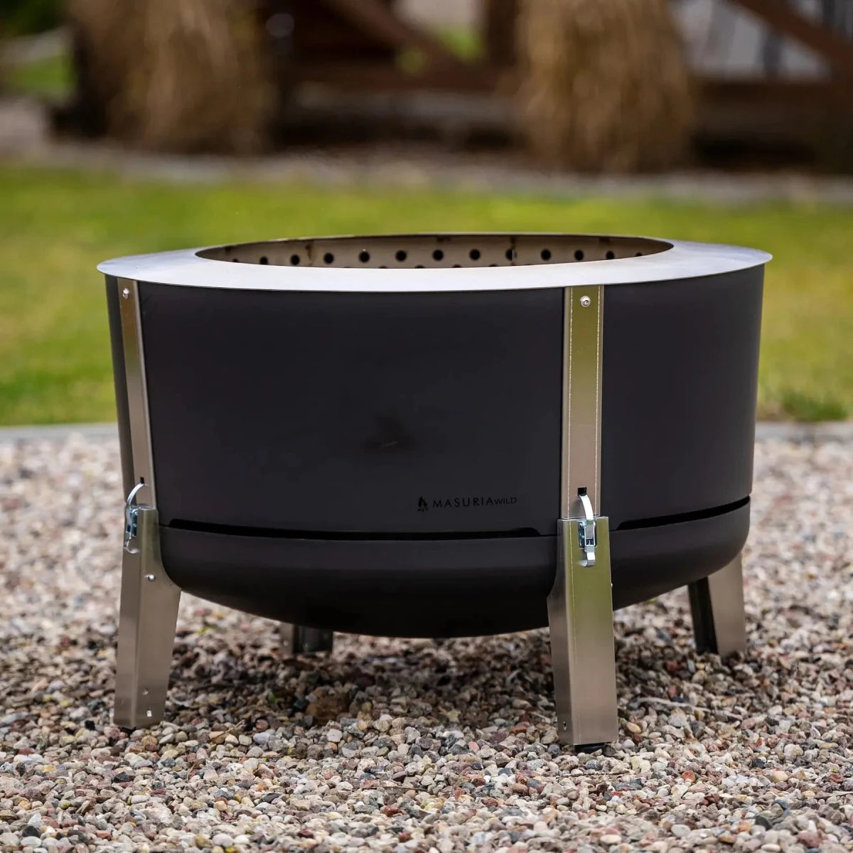 Masuria Living Alpha 800 Smokeless Fire Pit - Fire Pit - Ice Cold Spice | Black