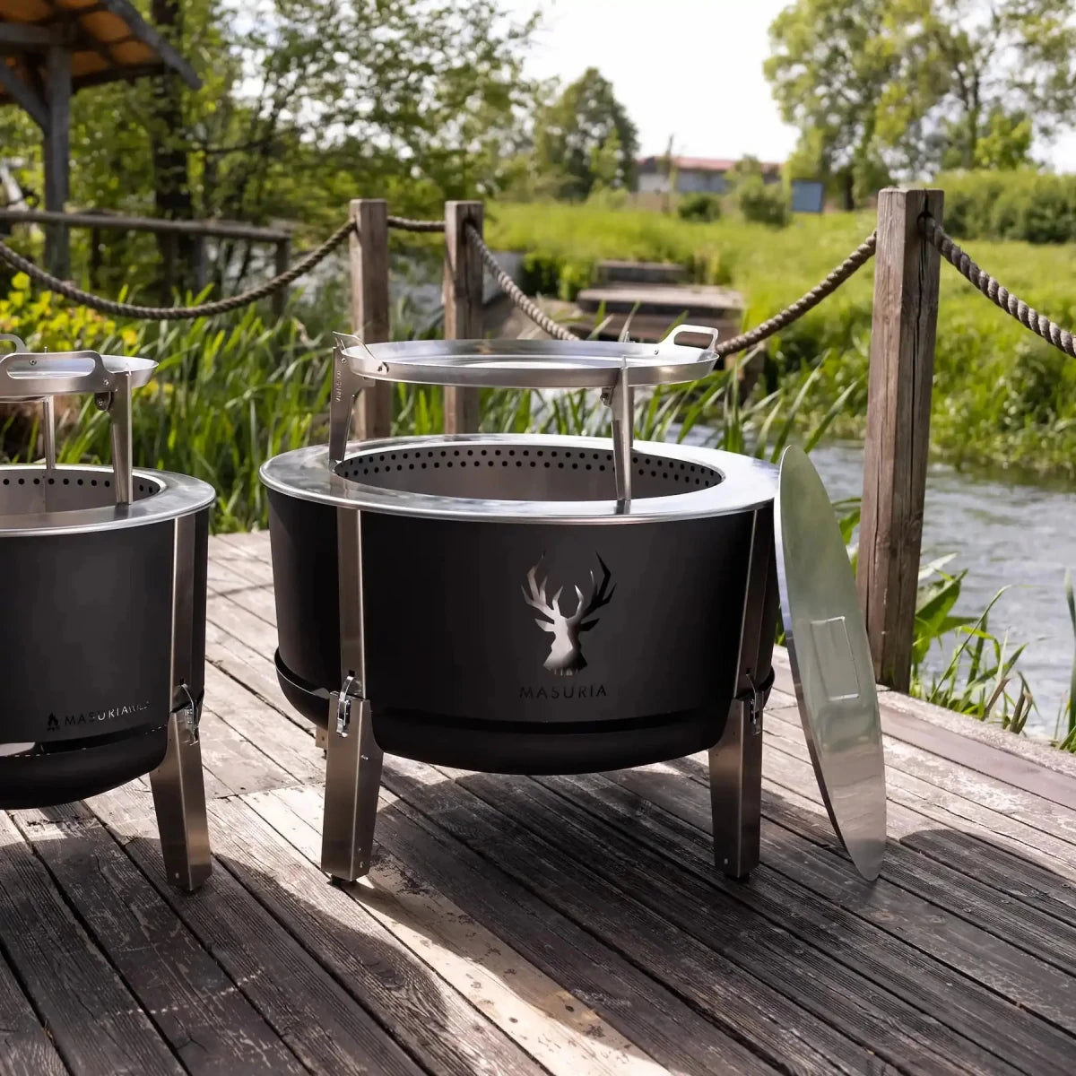 Masuria Living Alpha 400 Lid - fireplace accessory - Ice Cold Spice |