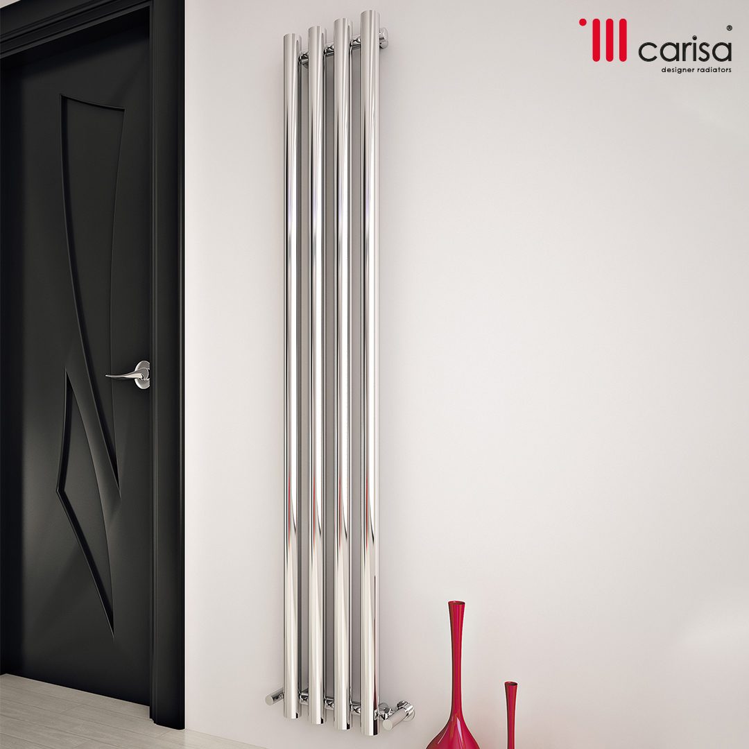 Carisa Mayra Vertical Steel Column Designer Radiator | 2 sizes, 1 colour