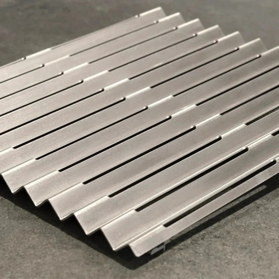 Metartal Asador Nino Extra V Groove Grill in Chrome