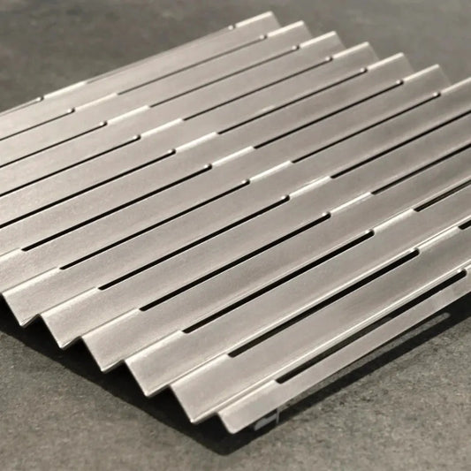 Metartal Asador Nino Extra V Groove Grill in Chrome