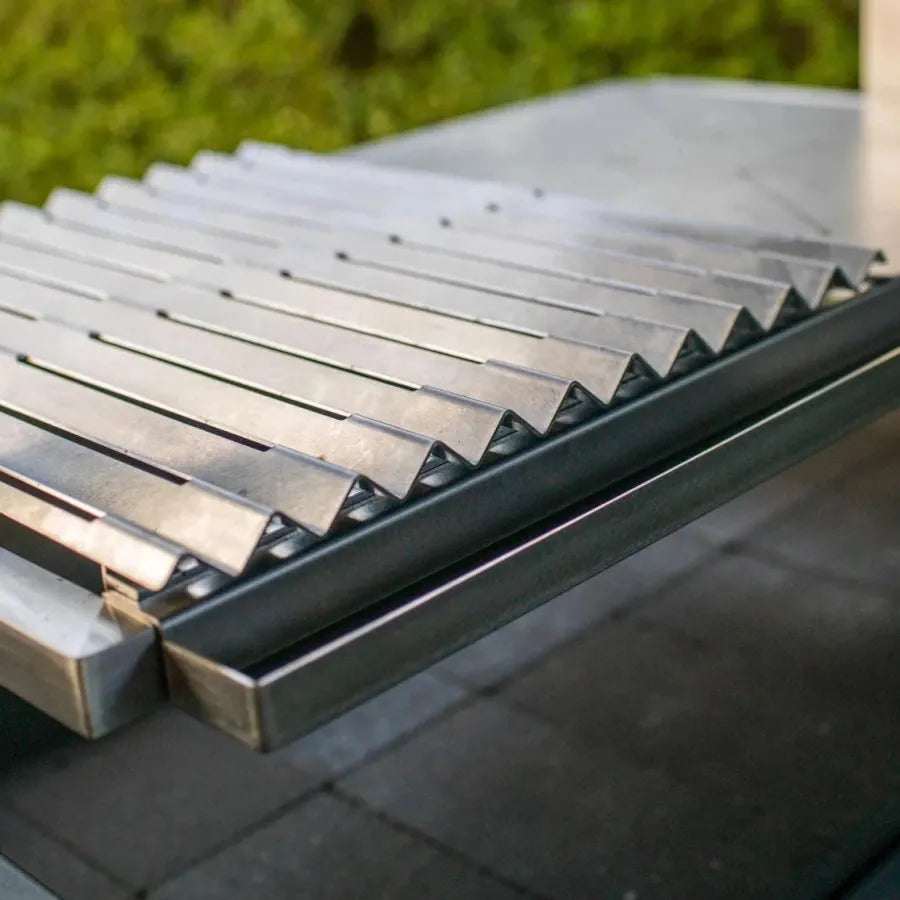 Metartal Asador Nino Extra V Groove Grill in Chrome