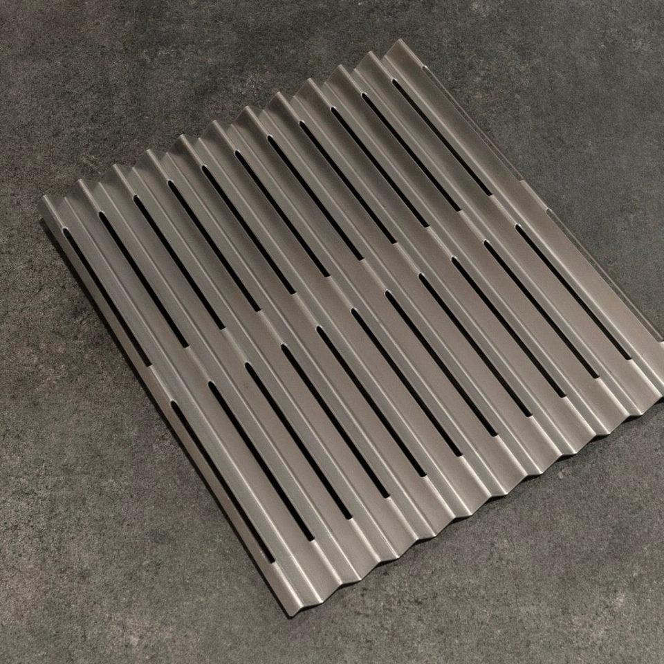 Metartal Asador Nino Extra V Groove Grill in Chrome