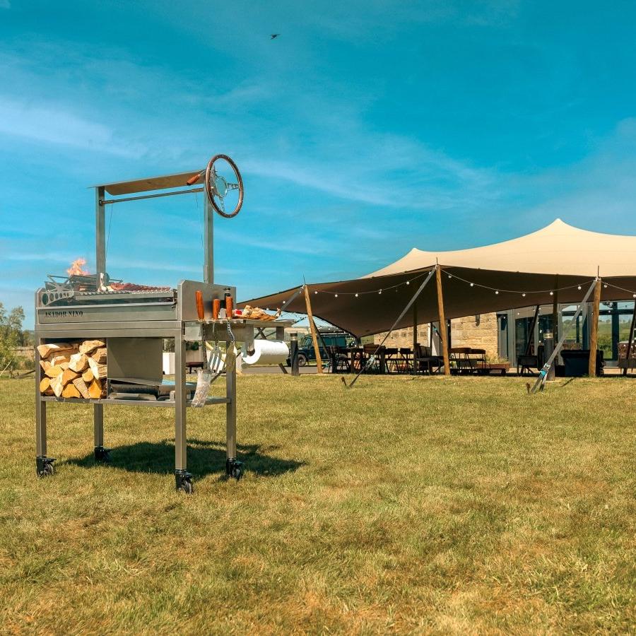 Metartal Asador Nino Grill in Chrome