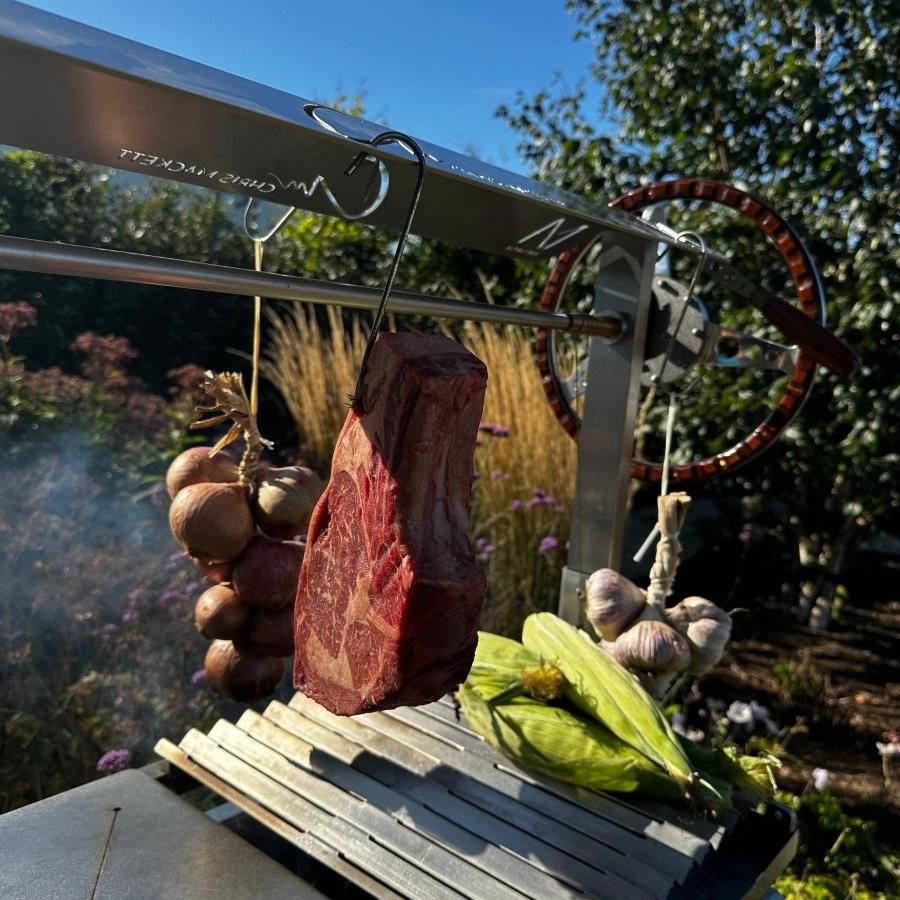 Metartal Asador Nino Grill in Chrome