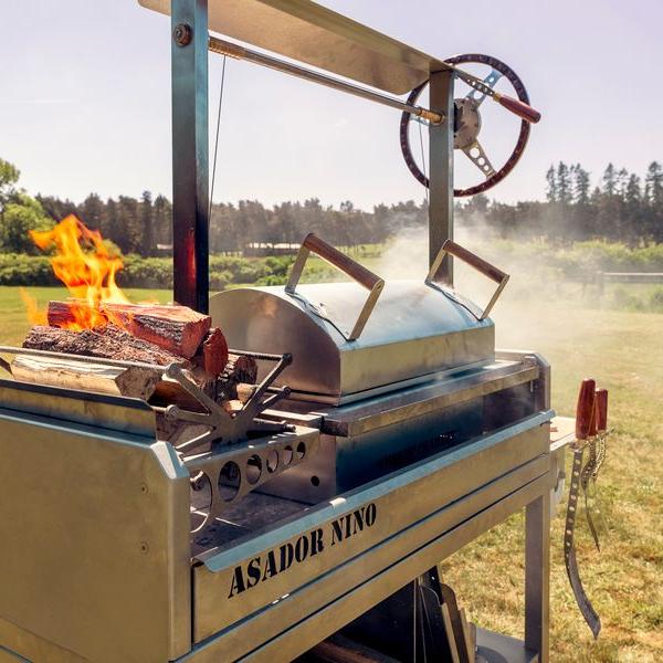 Metartal Asador Nino Grill in Chrome