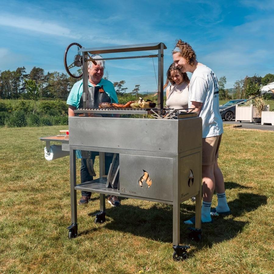 Metartal Asador Nino Grill in Chrome