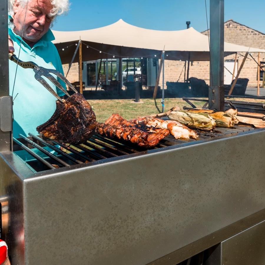 Metartal Asador Nino Grill in Chrome