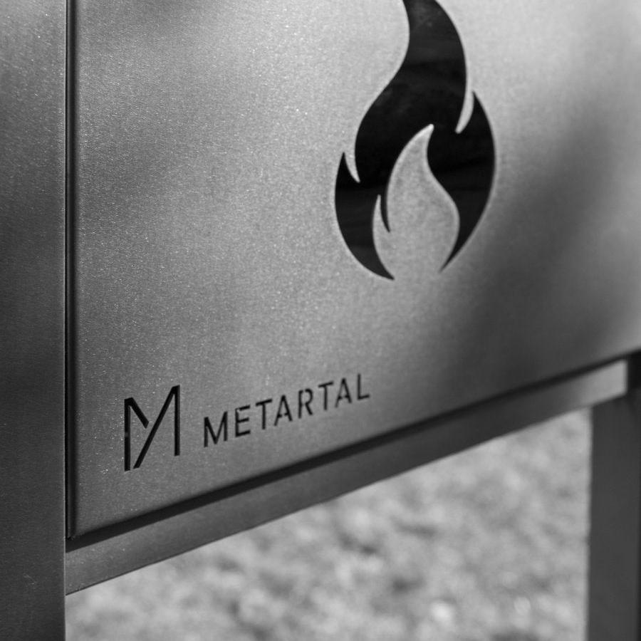 Metartal Asador Nino Grill in Chrome
