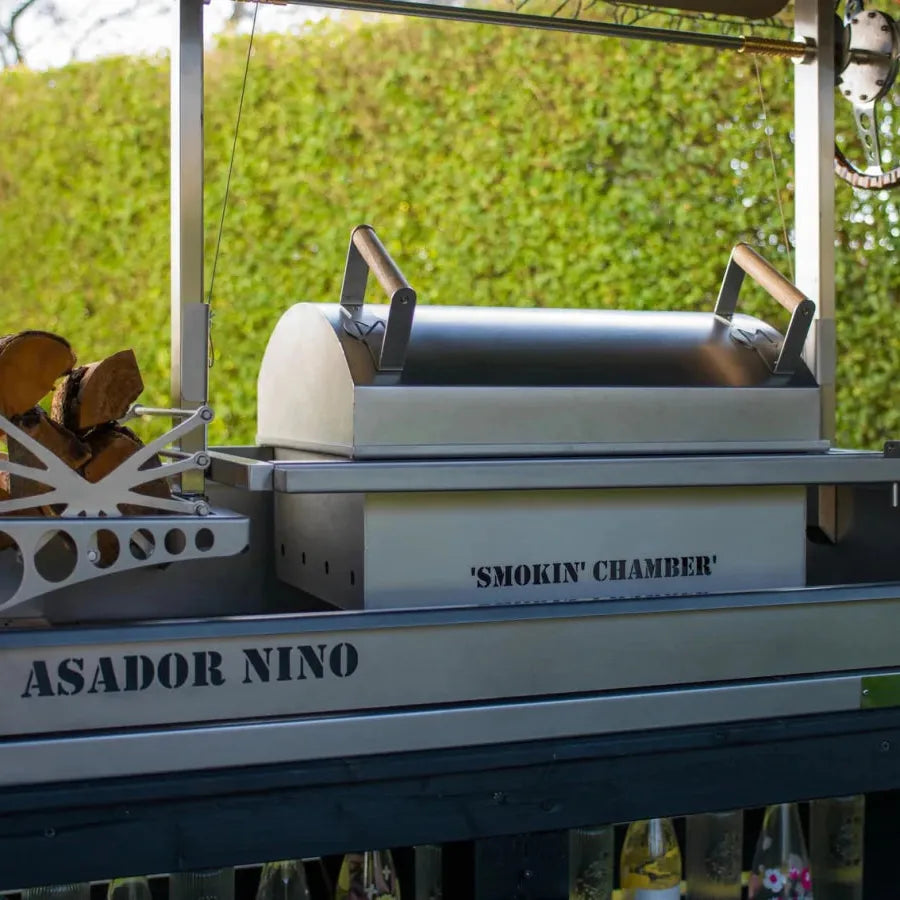 Metartal Asador Nino Handcrafted Smoking Chamber in Chrome