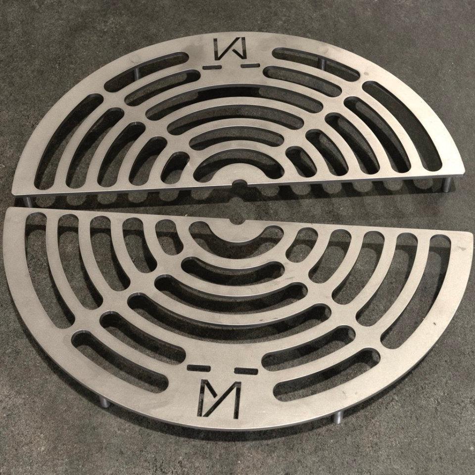 Metartal O Grill 2 Piece Split Plate in Chrome