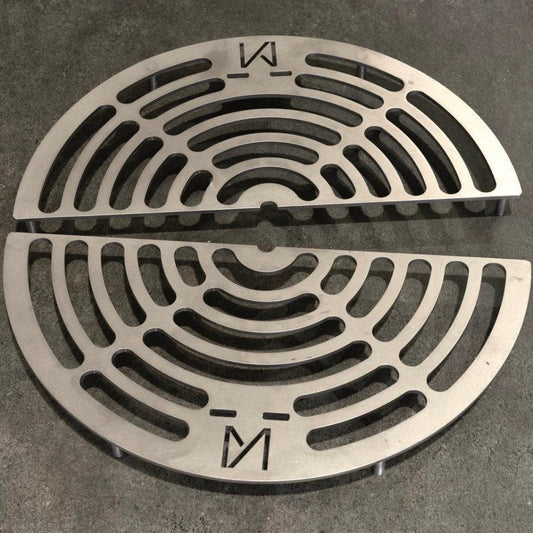 Metartal O Grill 2 Piece Split Plate in Chrome