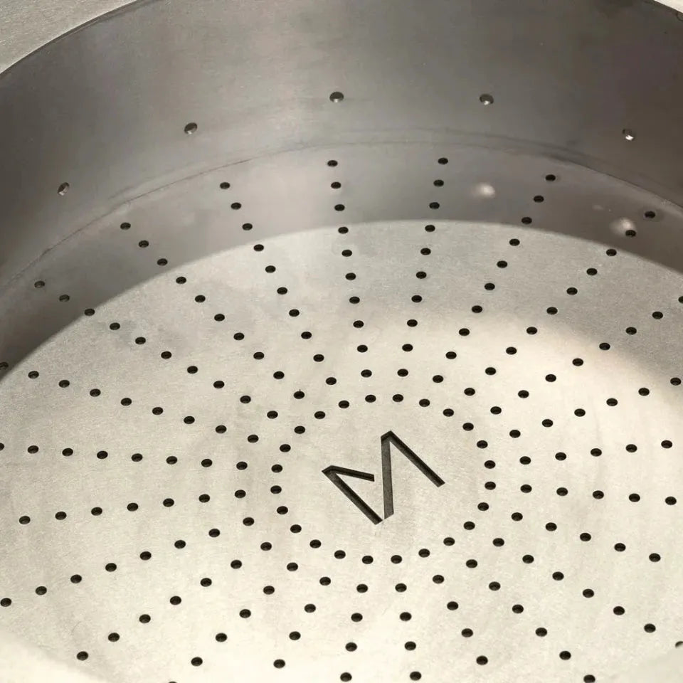 Metartal O Grill Coal Pan and Ice Tray in Chrome