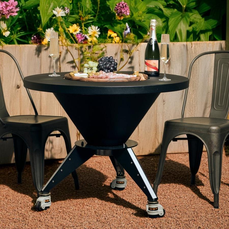Metartal O Grill Fire Table in Short Leg