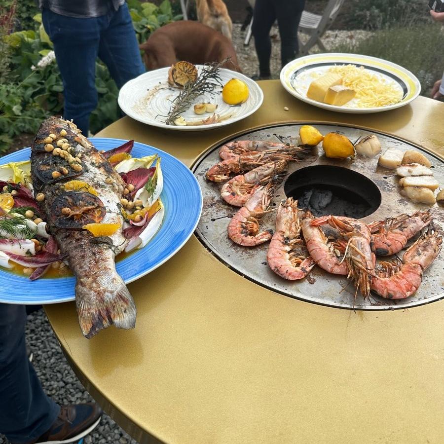 Metartal O Grill Fire Table in Short Leg