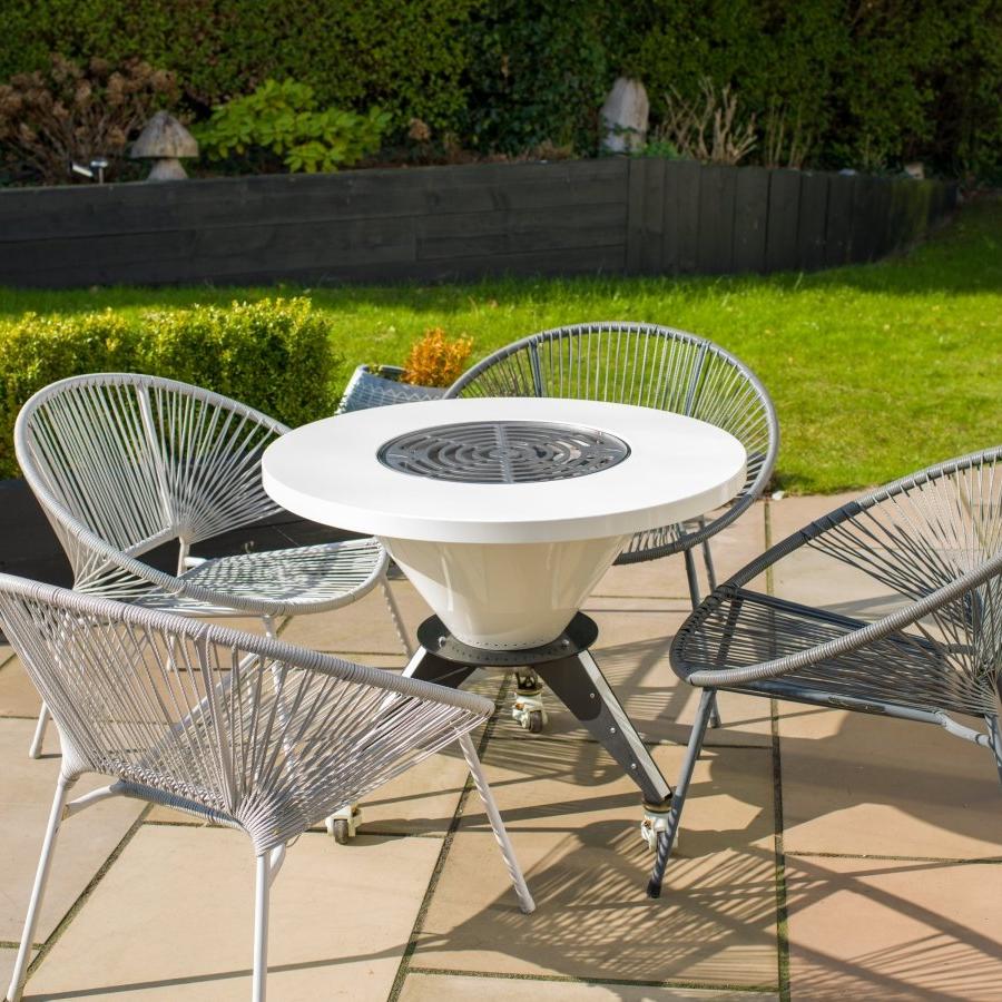 Metartal O Grill Fire Table in Short Leg
