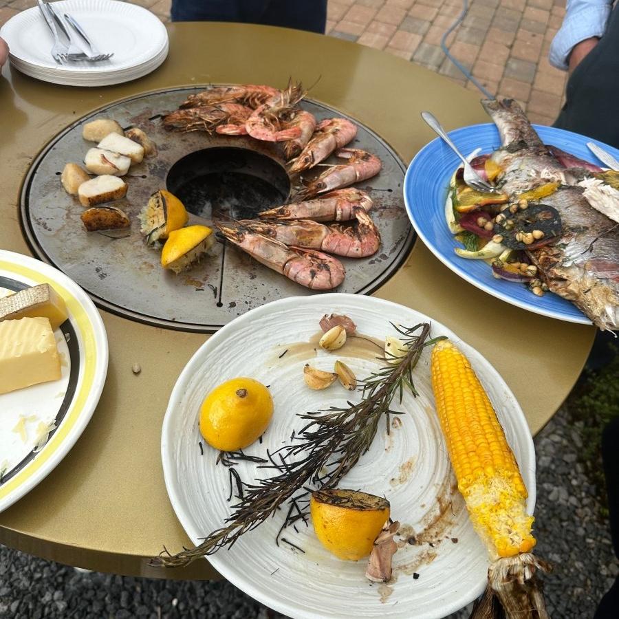 Metartal O Grill Fire Table in Short Leg