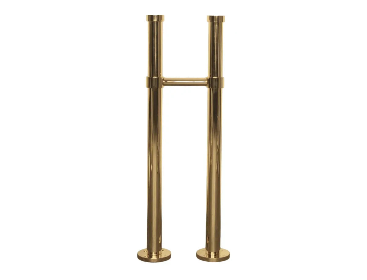 Milton Adjustable Floor Standpipes in Brass
