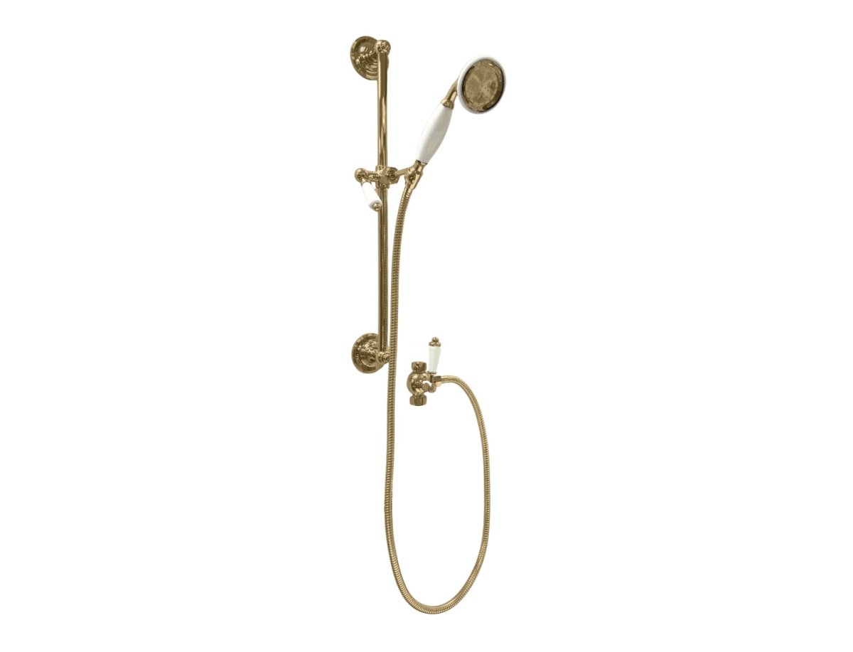 Milton Handheld Shower With Slider Diverter in Brass