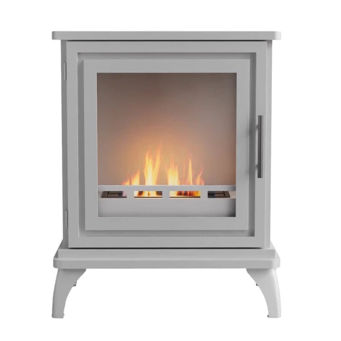 Scandiflames Nashville Bioethanol Freestanding Fireplace - indoor fireplace - Ice Cold Spice | Grey Beige