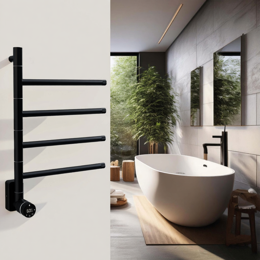 Carisa Neo Steel Dry Electric Towel Radiator | 2 colours, 1 size