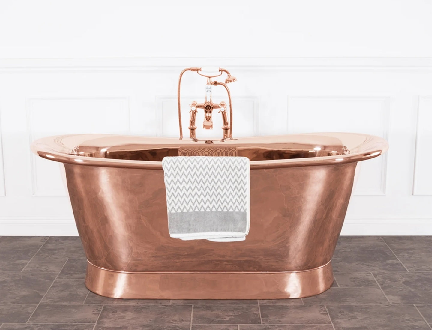 Hurlingham Normandy with Copper Interior Freestanding Bath