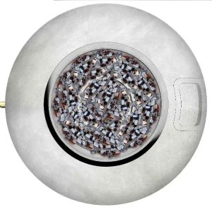 REVOLVE Ballo Gas Fire Pit Concrete Look - Ice Cold Spice | Concrete