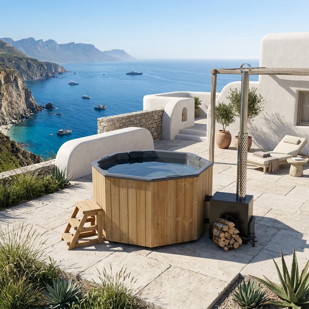 Octopus Octagonal Wood Fired Hot Tub 2m x 2m (7 Person) in