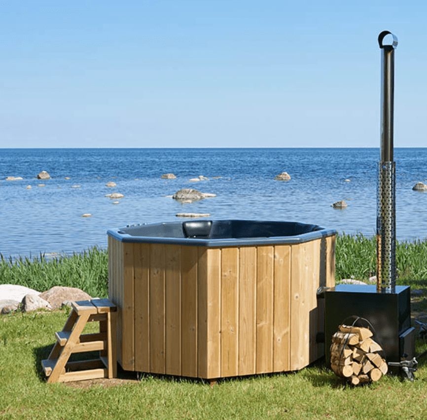 Octopus Octagonal Wood Fired Hot Tub 2m x 2m (7 Person) in