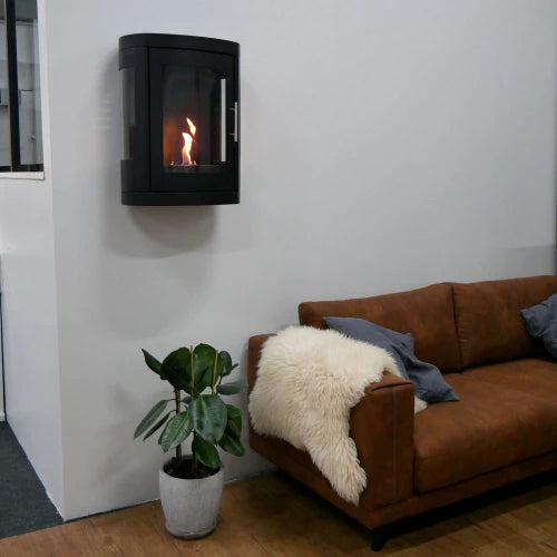 ScandiFlames Oregon Bioethanol Wall-Mounted Fireplace