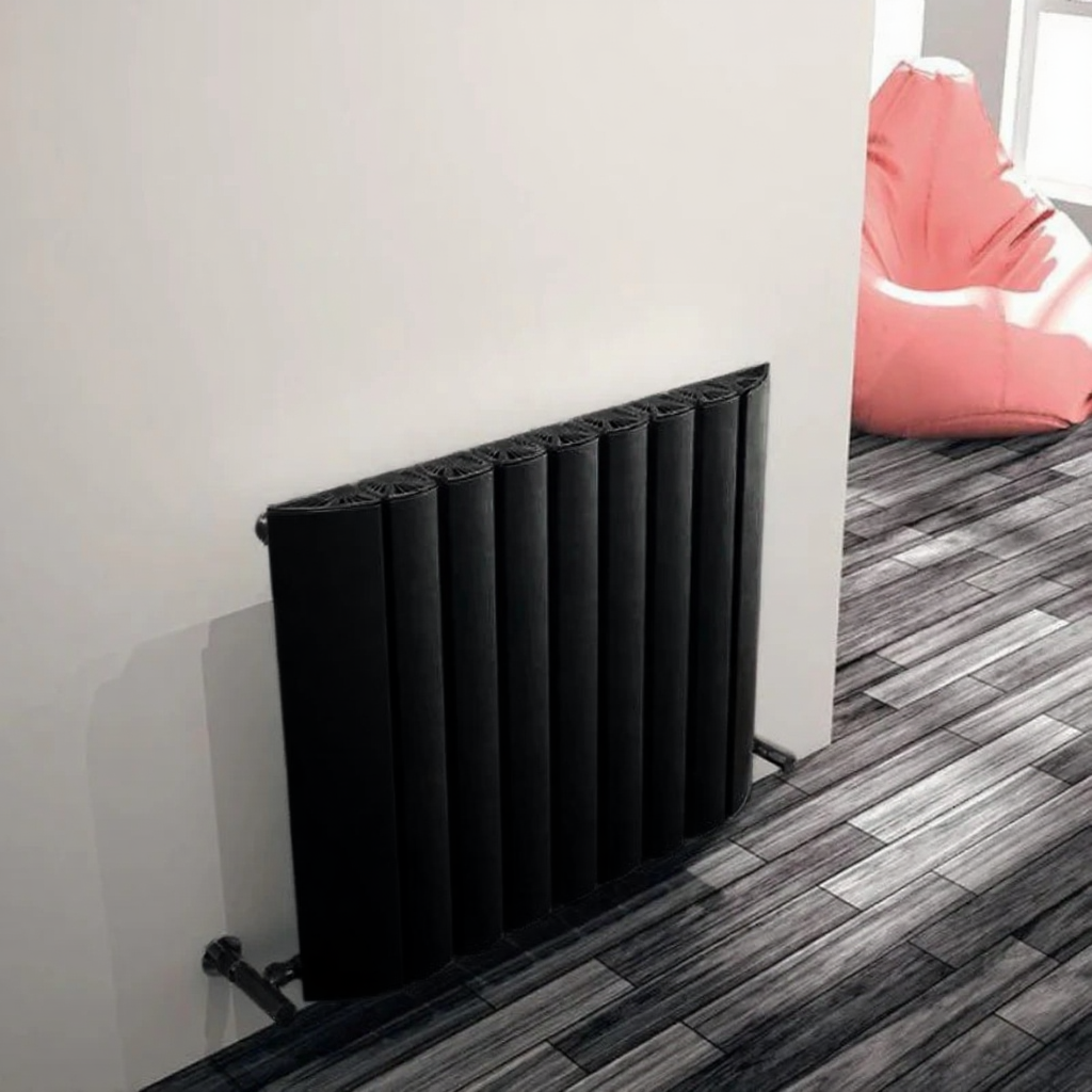 Carisa Gaia Horizontal Minimalist Modern Aluminium Radiator | 2 colours, 3 sizes