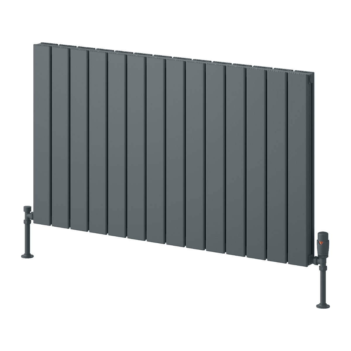 Reina Piatto Aluminium Horizontal Double Panel Radiator | 2 colours, 6 sizes